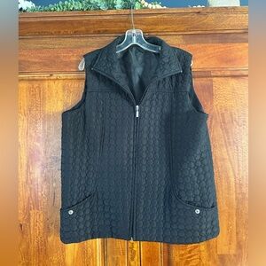 Jane Ashely Black Quilted Women's Vest